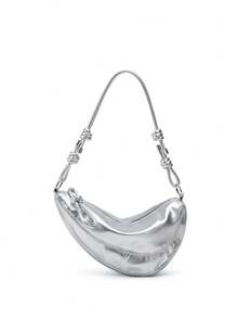 Unique Design Dumpling Shape Crossbody Bag, Shoulder Bag, Underarm Bag With Elegant Crescent Moon Style, Suitable For Outings, Commuting And Daily Use - Multicolor - View 12