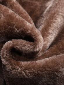 Men's Thick Jacket With Thermal Lined And Zipper, Winter - Khaki - View 3