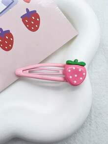 4/8pcs/Set Fashionable Cute Strawberry Fruit Bangs Hair Clips Claw Clips Hair Claws Hair Barrettes, Hair Accessories - Nhiều màu - Xem 7