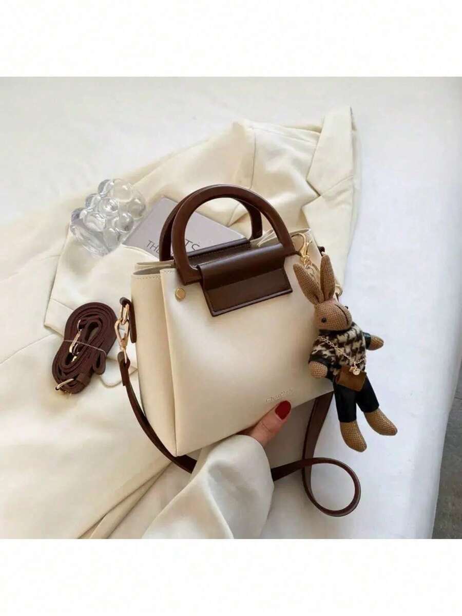 Modern and Versatile Crossbody Bag Portable Bucket Bag 2 Pieces # 8767