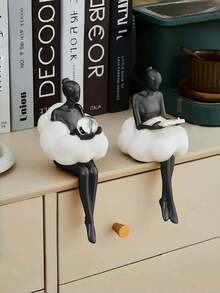 Abstrakte Leseperson Harz Skulptur, geeignet für Büro Dekoration, Abschluss Dekoration, Schlafzimmer Dekoration, Geburtstagsgeschenk, Raumdekoration, Lehrertag Geschenk, Muttertag Geschenk, Weihnachtsgeschenk - Verschiedenfarbig - Übersicht 4