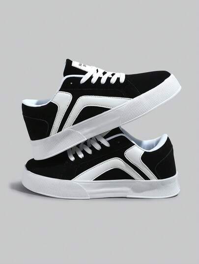 DareSee Sonbahar/Kış Kadın Kontrast Renkli Kaykay Ayakkabıları, Günlük Bağcıklı Dış Mekan Ayakkabıları, Rahat Alçak Bilekli Spor Ayakkabılar, Müzik Festivali Hediyeleri