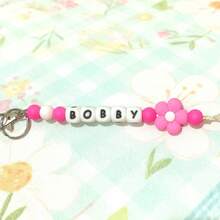 1PC Customized Name Silicone Keychain/Bag Buckle/Can Be Hung With Work ID Card, Etc., Unique Gift - Flower Keychain - View 23