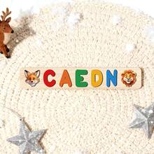 Personalized Name Puzzle, Wooden Toy For 1 Year Old Baby Girl, Christmas Gift, Customized Name Sign, Personalized Name Wooden Puzzle Learning Toy For Preschool, Educational Toy For Boys And Girls, Easter, Christmas, Birthday Gift - Rainbow Colors, Nothing - View 6