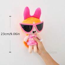 New 23cm The Powerpuff Girls Plush Toys Cartoon Anime Cute Beach Dress Blossom Buttercup Bubbles Stuffed Dolls Girls Toy - Multicolor - View 11