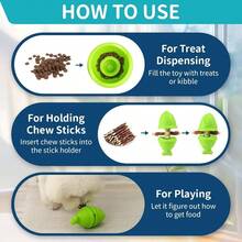 3 - In - 1 Dog Treat Dispenser Puzzle, Interactive, Adjustable, Indestructible, Dog Puzzle Feeder, Medium Dogs - ban đầu - Xem 7