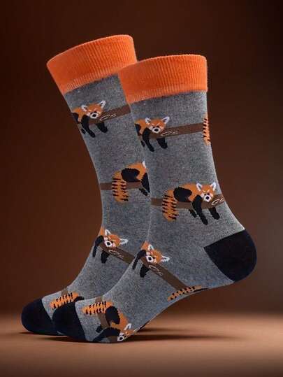 1 Çift Erkek Sevimli Panda Çizgi Film Baskılı Kontrast Renkli Nem Emici Koku Önleyici Diz Altı Çorap, Yumuşak ve Rahat, Yenilikçi ve İlginç, Şık ve Havalı, Baba, Dede, Eş, Erkek Arkadaş İçin Cadılar Bayramı, Noel, Doğum Günü Gibi Özel Günlerde İdeal Hediye. Ayrıca Eş, Oğul, Kız Arkadaş İçin Harika Babalar Günü Hediyesi, Sonbahar/Kış İçin Uygundur.