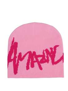 1顶男士字母提花蜘蛛网针织帽，户外街头风冬季装备 - 彩色 - 查看 17