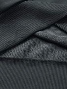 男士薄款巴黎字母印花连帽衫和运动裤套装，时尚休闲装，带口袋和抽绳腰带，适合作为送给丈夫或男友的礼物，春秋季款 - 深灰色 - 查看 3