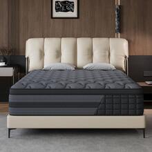 10"12"14" Queen Mattres Twin Full Queen King Size Bed Mattress In A Box, Hybrid Pocket Spring Breathable Cotton Layer Mattress For Motion Isolation & Silent Sleep, Lumbar Support & Pressure Relief, Medium Firm - Đen và trắng - Xem 1