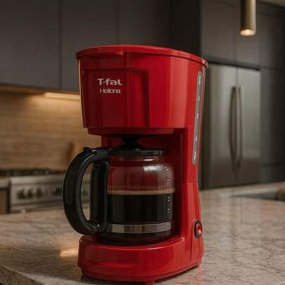 Cafetera T-fal Heliora 12 Tazas Roja CM1405MX