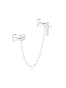 SereneSpark 1/2 chiếc khuyên tai tua rua bạc Sterling 925 hình xoắn ốc hình sụn trang sức xỏ khuyên cho phụ nữ đeo hàng ngày hoàn hảo cho trang phục hàng ngày thích hợp cho lễ kỷ niệm - Nhiều màu - Xem 19