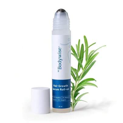 Rosemary Hair Growth Serum Roll‑On 25 Ml| 3% Redensyl, 2% Anagain & 3% Rosemary| DHT‑Blocking Scalp Serum For Reduced Hair Fall| Paraben/Sulfate-Free| Women & Men