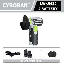 أداة كهربائية سايبوبان ، طاحونة زاوية صغيرة ، طاحونة زاوية بطارية ليثيوم ، آلة تلميع ، 12 فولت ، متوافقة مع بطارية ليثيوم 2.0 أمبير. خفيفة الوزن ومتينة ، مع وظائف إزالة الصدأ والتلميع والقطع متكاملة ، و 6 أقراص طحن للزوايا مجانية مرفقة