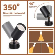 CANMEIJIA إضاءة سقف مدمجة GU10، باللون الأسود/الأبيض، مصنوعة من الألومنيوم، مناسبة لمصباح GU10، قابلة للتطبيق في المتجر/المكتب/غرفة النوم/غرفة المعيشة/المقهى/قاعة المعرض/المتحف/الممر/المدخل، اختر الحجم وفقًا للاحتياجات - مصباح سقف برأس مصباح GU10 - مشاهدة 7