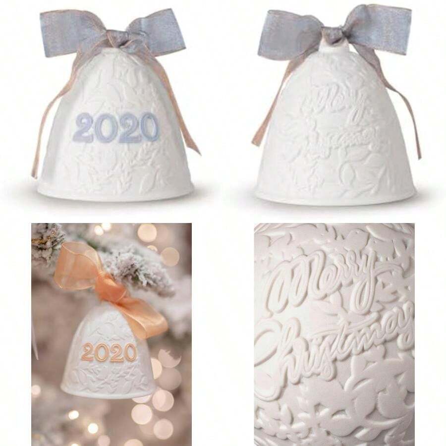 Lladro 2020 Porcelain Christmas Bell Blue #18454(default) - Tipo 1 - Ver 1