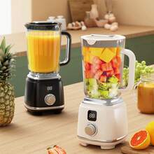 Small Household Fruit Juicer, Mini Ice Crusher, LED Display Blender, USB Rechargeable Portable Blender For Making Smoothies And Milkshakes - Multicolor - View 5