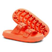Chinelo Nuvem Masculino Feminino Unissex Slide Ortopédico Original - Laranja - Visão 4