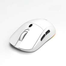 HXSJ T20 Is A 2.4G Wireless Mouse With A 6-Key Sound Office Gaming Mouse. It Features An Ergonomic Grip And A LOGO That Can Emit Light Up To 3600DP RGBChristmas - White-upgraded Version - View 4