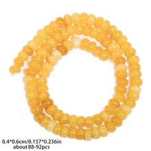 1 خيط من الخرز الطبيعي من الطورمالين والياقوت والعقيق 4x6 مم للأساور والقلائد وصنع المجوهرات DIY والاكسسوارات اليدوية - متعدد الألوان - مشاهدة 12