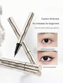 NOVO 防水、防汗、持久眼线笔，速干、防晕染、轻盈、高显色，是Y2K妆容、派对、时尚、角色扮演、新年、圣诞节妆容、节日礼物的理想之选。 - 02#巧棕色 - 查看 2