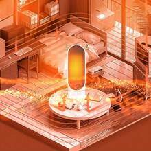 RAF 宿舍及家用取暖器，喇叭形取暖器，小型热风扇，桌面暖手暖脚器，立式取暖器，办公桌面热风扇 - 情人节和圣诞节送给家人和朋友的最佳节日礼物 - 日規A型插(100V) - 查看 8