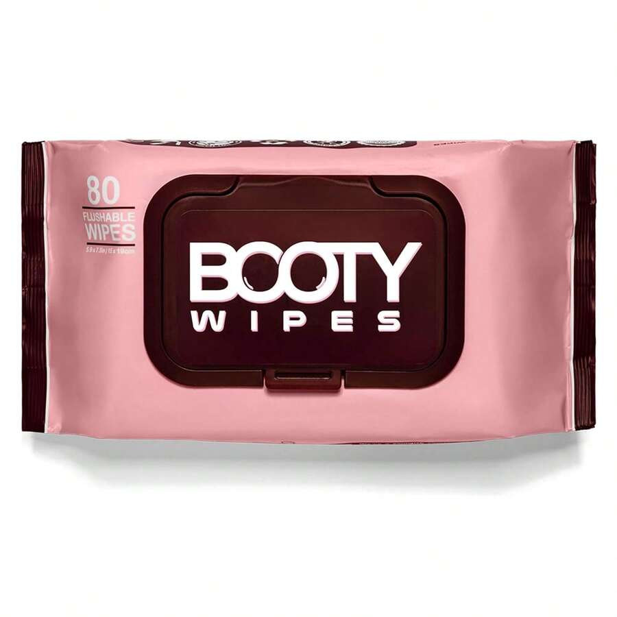 Flushable Wipes For Women - 80-Count Wet Wipes For Adults - PH-Balanced Feminine Wet Tissue With Vitamin E And Aloe - Gentle Feminine Hygiene Body Cleansing Cloth - No Fragrance Large,25837896 - 黑色 - 查看 1