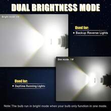 IBrightstar 3157 LED Bulb White, 4157 3156 LED Reverse Light Bulbs Bright Tail Brake Lights Backup Lights Turn Signal Lights, 2 Pack - White - View 5