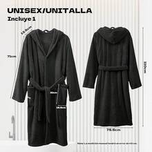 Bathrobe - Black - View 2