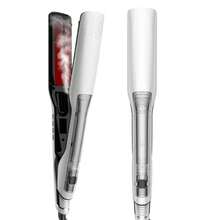 UKLISS 专业蒸汽直发器，沙龙级纳米钛陶瓷蒸汽直发器，带可拆卸梳子和数字液晶显示屏，5 级可调温度 - 英規插(220-240V) - 查看 9