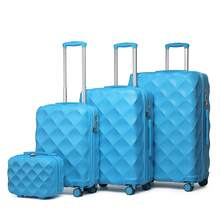 Cabin Luggage Carry On Suitcase 13 20 24 28 Inch ABS Hardshell TSA Lock Spinner Wheels Lightweight 2 3 4 Piece Set Hand Check In Travel Unisex - Blue - View 19