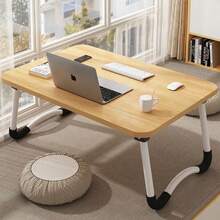 Portable Laptop Table Foldable Home Office Bed And Sofa Stand - 棕色 - 查看 1