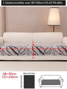 1pc Thick Plush Sofa Cushion Cover, Modern Minimalist Anti-Slip Warm Sofa Seat Pad, Dust-Proof Washable Sofa Slipcover, Light Gray Fashion Soft Non-Fading Non-Shedding Bedroom Decor Pet-Friendly Protector, Adjustable For Corner Sofa, Suitable For Bedroom, Office, Living Room Combination Furniture, L-Shaped Sofa And 1/2/3/4-Seat Sofa