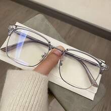 Blue Light Blocking Glasses Men And Women Retro Computer Square Glasses Youth Style Ordinary Glasses Daily Commuting Perfect Gift - C4 - 查看 8