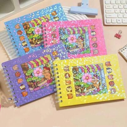 Livro de Colorir 50 Folhas Grossas Caderno de Desenho Pintura Ursinho Livrinho da Moda Ursinh