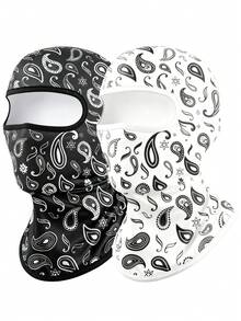 1 szt./2 szt. unisexowa, jednokolorowa, ciepła, polarowa kominiarka, wiatroszczelna maska na twarz do jazdy na motocyklu, na nartach, na rowerze i do aktywności na świeżym powietrzu