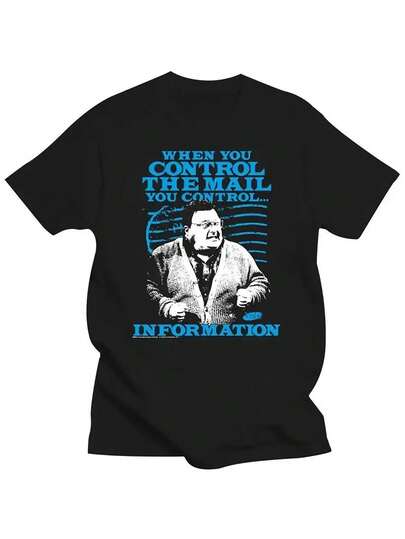 [Favorito de los fans] Camiseta divertida de  "Cuando controlas el molino" para hombres y mujeres - Cuello redondo de algodón negro, manga corta, 100% algodón, lavable a máquina, camiseta gráfica casual, camiseta de uso diario| Camiseta de cuello redondo| Ajuste cómodo, TALLA GRANDE