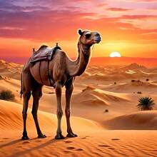 1pc Frameless 5D DIY Diamond Painting Kit, Camel Diamond Painting, Creative Art Project For Home Wall Decor, Holiday Party Decoration, Artistic Home & Office Decor, Vivid Wall Art, Handmade Gift For Friends, Birthday, Christmas, Thanksgiving