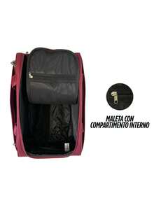 Maleta viaje 24in ligera expandible 12kg equipaje maleta expandible ligera para viaje grande resistente ruedas maletín portátil organización 24pulgadas diseño moderno práctica equipaje turismo accesorios viajeros - Rojo - Ver 8