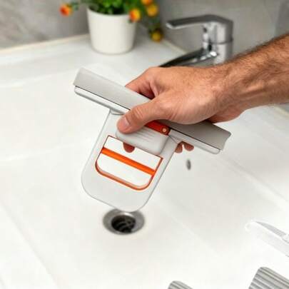 4pcs/2pcs No-Wash Desktop Cleaner,Sponge Mop,Quick Cleaning Design, Foldable Space-Saving Handheld System For Car, Window,Glass,Home, Office, Bathroom & Kitchen Compact Tabletop Scrubber,Ideal Small Apartments And Dorms, Flat Mop For Walls, Easy Storage, Sturdy Construction, Home Organization, Dorm Essentials