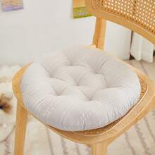 1 件纯色坐垫，高美感办公椅垫，学生宿舍教室座垫，季节性座垫，背部支撑枕