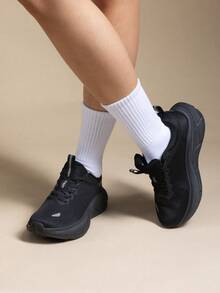 Women's Walking Shoes Cushion Comfortable ActiveBreeze Running Tennis Shoes Non-Slip Workout Gym Sports Athletic Breathable Fashion Sneakers - 黑色 - 查看 10