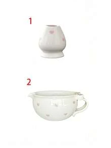 1件/3件/4件抹茶套装，陶瓷材料，DIY抹茶制作工具，抹茶碗，抹茶刷，抹茶杯，打蛋器，茶匙，茶碗套装，甜点和饮料制作工具套装，日式礼盒抹茶套装，宋代抹茶打蛋器工具套装，抹茶拿铁，抹茶椰子 - 彩色 - 查看 15