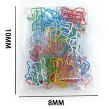 20/40/80pcs Set Of 7-Color Mixed Cat Shaped Paper Clips - Durable Metal Office Supplies