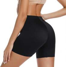 UIV@SH Pantalones Cortos sin Costura Invisible para Mujer,Shorts Tipo Boxer,Calzon Debajo de los Vestido,Short Faja para Mujer Invisible - Negro - Ver 8