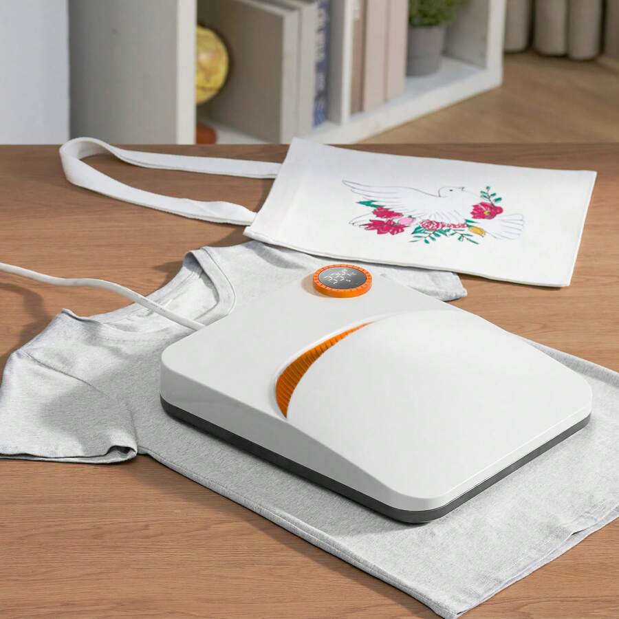 Heat Press Machine,10x12inches Portable Shirt Printing Multifunctional Sublimation Transfer Heat Press Machine Coated, Easy Iron-On Press For T-Shirts/Bags/Pillows Vinyl Projects - Xem 1