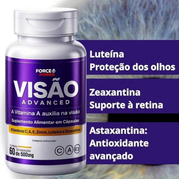 Max Vision Advance Luteína Zeaxantina & Astaxantina 60 Cápsulas