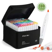 168/120/100/80/60/48 Colors Multi-Colors Dual Tip Art Marker Set, Portable Durable Marker Pen With Storage Bag, Art Supplies For Coloring & Drawing, For Adult Or Student Coloring Back To School