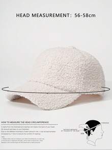 1 chiếc mũ bóng chày Teddy mềm có thể điều chỉnh cho nữ, mũ chống nắng ngoài trời, thích hợp cho du lịch mùa xuân/thu, kỳ nghỉ ở bãi biển, mũ phong cách Y2K cổ điển cho nam - mũ bóng chày - Xem 11