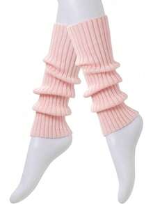 1 双女士暖腿袜，可爱针织舞蹈暖腿袜，Y2k